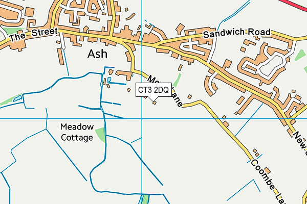 CT3 2DQ map - OS VectorMap District (Ordnance Survey)