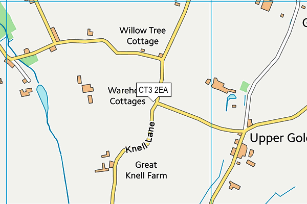 CT3 2EA map - OS VectorMap District (Ordnance Survey)