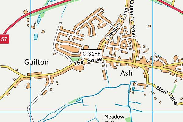 St Faith's At Ash School Limited map (CT3 2HH) - OS VectorMap District (Ordnance Survey)