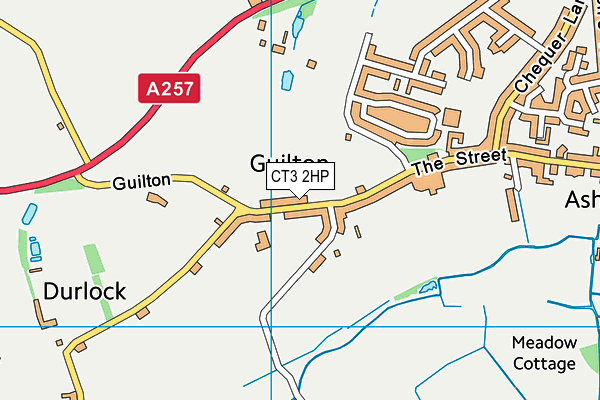 CT3 2HP map - OS VectorMap District (Ordnance Survey)