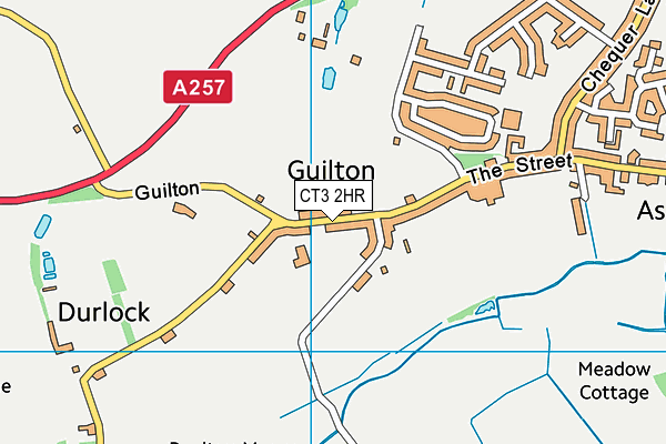 CT3 2HR map - OS VectorMap District (Ordnance Survey)