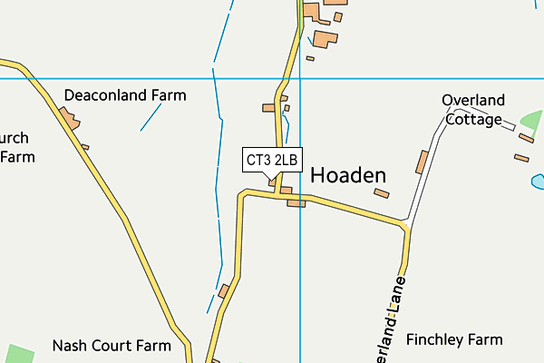 CT3 2LB map - OS VectorMap District (Ordnance Survey)