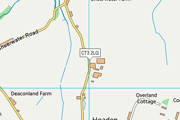 CT3 2LQ map - OS VectorMap District (Ordnance Survey)