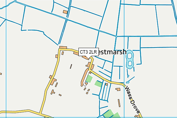 CT3 2LR map - OS VectorMap District (Ordnance Survey)