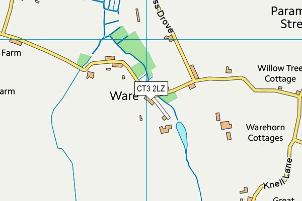 CT3 2LZ map - OS VectorMap District (Ordnance Survey)