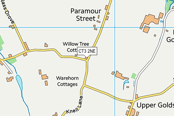 CT3 2NE map - OS VectorMap District (Ordnance Survey)
