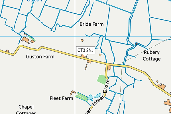 CT3 2NJ map - OS VectorMap District (Ordnance Survey)