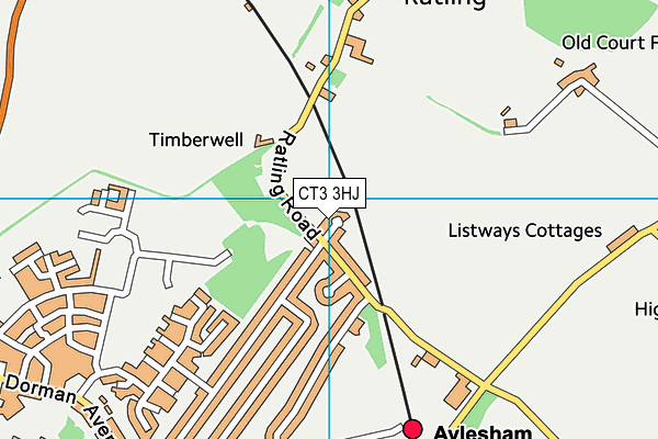 CT3 3HJ map - OS VectorMap District (Ordnance Survey)