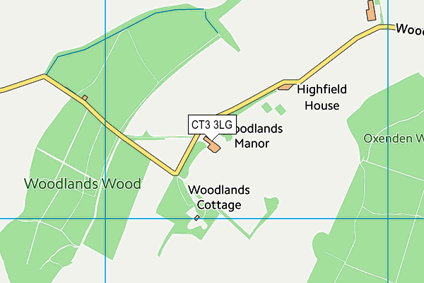 CT3 3LG map - OS VectorMap District (Ordnance Survey)