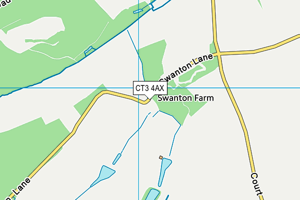 CT3 4AX map - OS VectorMap District (Ordnance Survey)