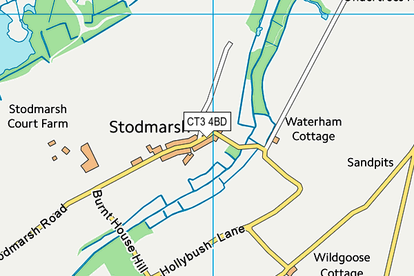 CT3 4BD map - OS VectorMap District (Ordnance Survey)