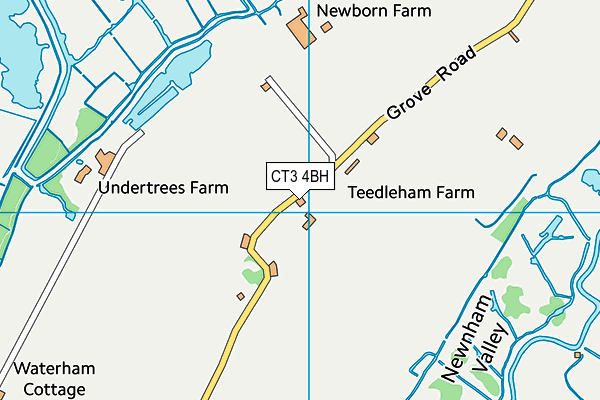 CT3 4BH map - OS VectorMap District (Ordnance Survey)