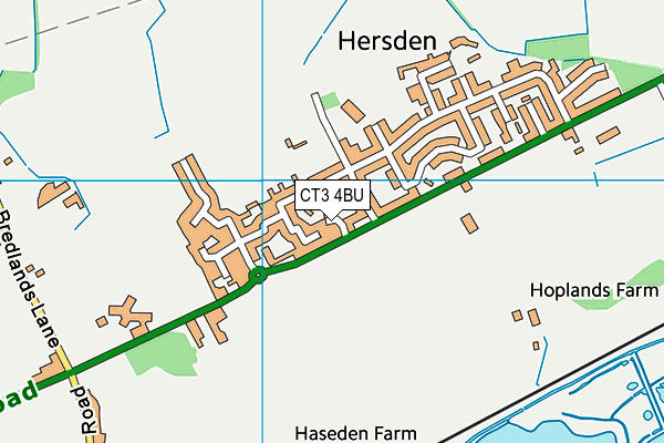 CT3 4BU map - OS VectorMap District (Ordnance Survey)