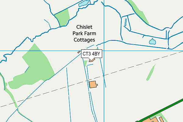 CT3 4BY map - OS VectorMap District (Ordnance Survey)