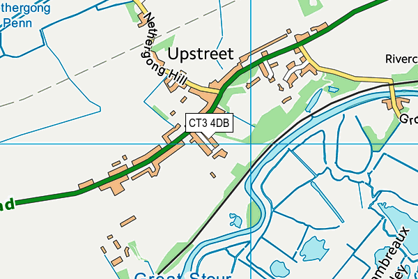CT3 4DB map - OS VectorMap District (Ordnance Survey)