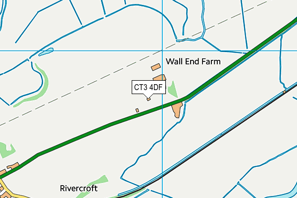 CT3 4DF map - OS VectorMap District (Ordnance Survey)