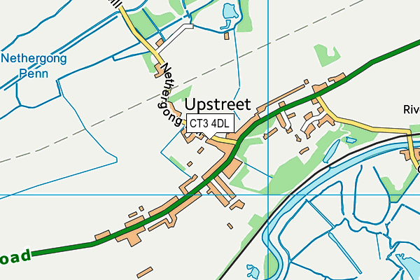 CT3 4DL map - OS VectorMap District (Ordnance Survey)