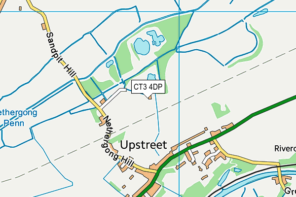 CT3 4DP map - OS VectorMap District (Ordnance Survey)