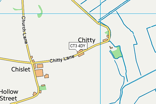 CT3 4DY map - OS VectorMap District (Ordnance Survey)