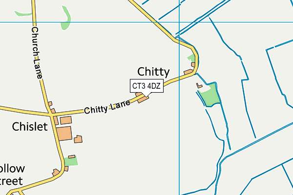 CT3 4DZ map - OS VectorMap District (Ordnance Survey)