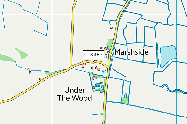 CT3 4EP map - OS VectorMap District (Ordnance Survey)