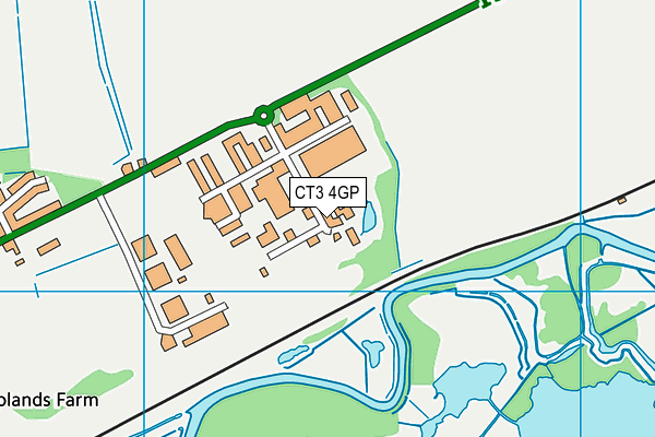 CT3 4GP map - OS VectorMap District (Ordnance Survey)