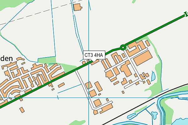CT3 4HA map - OS VectorMap District (Ordnance Survey)