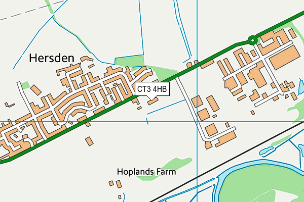 CT3 4HB map - OS VectorMap District (Ordnance Survey)