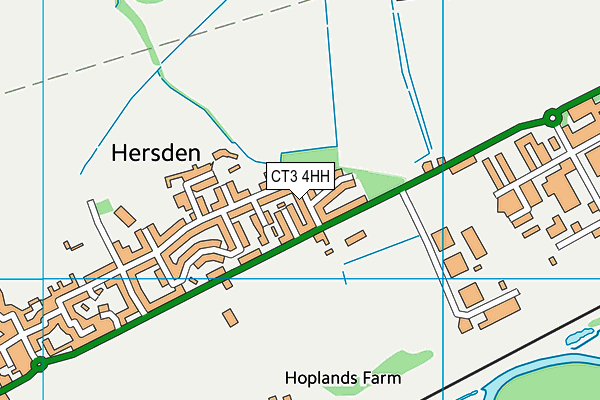 CT3 4HH map - OS VectorMap District (Ordnance Survey)