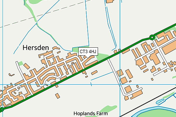 CT3 4HJ map - OS VectorMap District (Ordnance Survey)