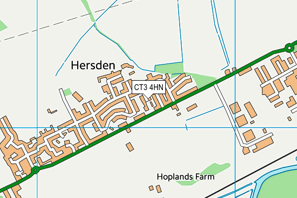 CT3 4HN map - OS VectorMap District (Ordnance Survey)