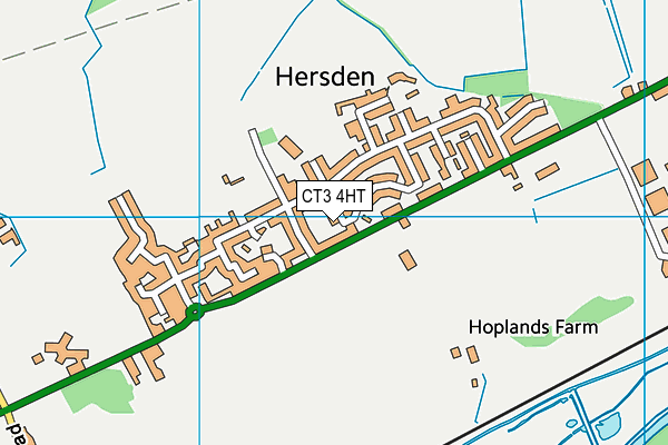 CT3 4HT map - OS VectorMap District (Ordnance Survey)