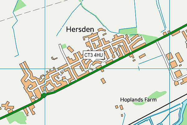 CT3 4HU map - OS VectorMap District (Ordnance Survey)