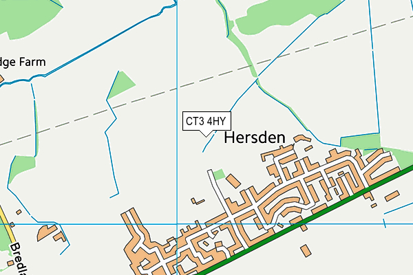 CT3 4HY map - OS VectorMap District (Ordnance Survey)