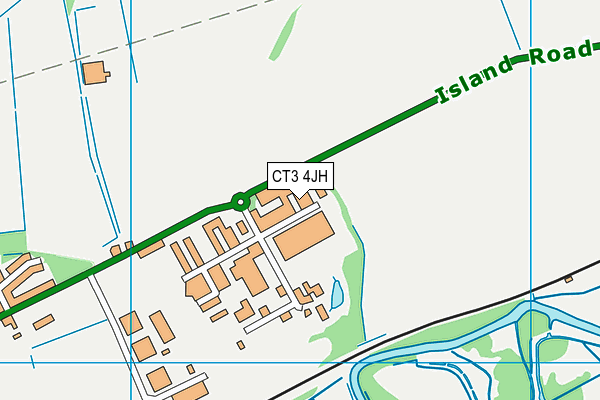 CT3 4JH map - OS VectorMap District (Ordnance Survey)