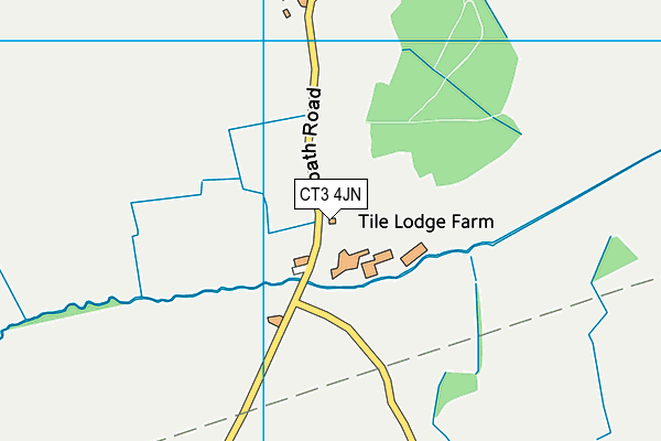 CT3 4JN map - OS VectorMap District (Ordnance Survey)