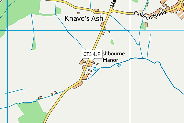 CT3 4JP map - OS VectorMap District (Ordnance Survey)