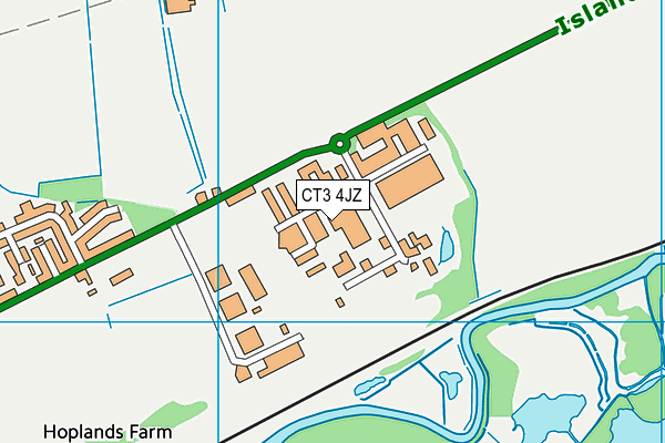 CT3 4JZ map - OS VectorMap District (Ordnance Survey)
