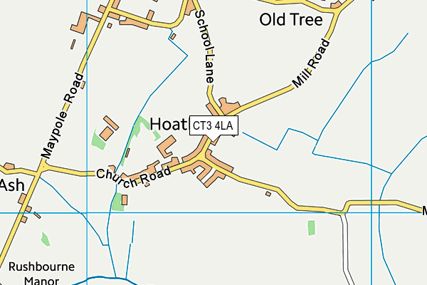 Hoath Primary School map (CT3 4LA) - OS VectorMap District (Ordnance Survey)