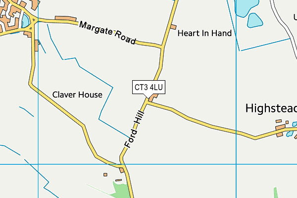 CT3 4LU map - OS VectorMap District (Ordnance Survey)