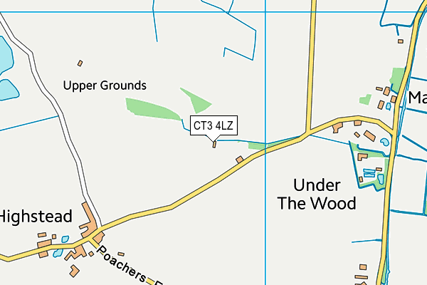 CT3 4LZ map - OS VectorMap District (Ordnance Survey)