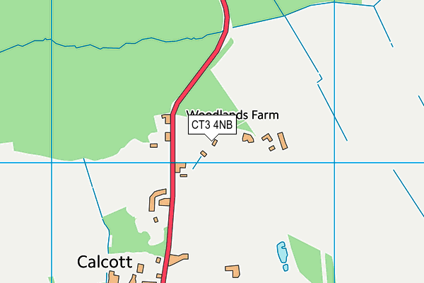 CT3 4NB map - OS VectorMap District (Ordnance Survey)