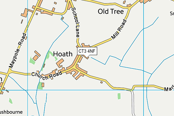 CT3 4NF map - OS VectorMap District (Ordnance Survey)