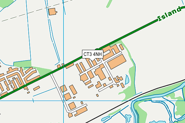 CT3 4NH map - OS VectorMap District (Ordnance Survey)