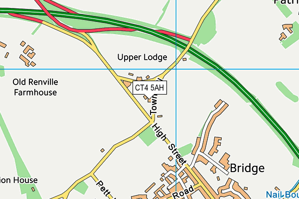 CT4 5AH map - OS VectorMap District (Ordnance Survey)