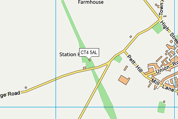 CT4 5AL map - OS VectorMap District (Ordnance Survey)