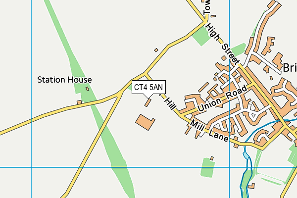 CT4 5AN map - OS VectorMap District (Ordnance Survey)