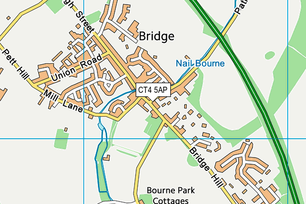 CT4 5AP map - OS VectorMap District (Ordnance Survey)