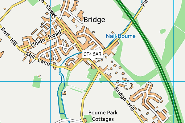 CT4 5AR map - OS VectorMap District (Ordnance Survey)