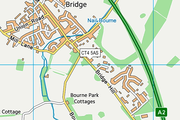 CT4 5AS map - OS VectorMap District (Ordnance Survey)